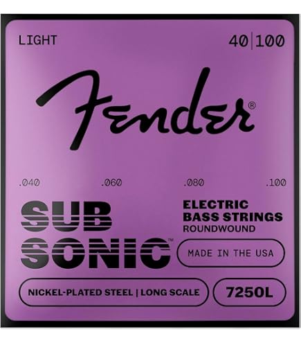 Fender Original 7150 Bass Strings, Pure Nickel, Roundwound, Long