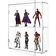 NIUBEE Acrylic Display Case, Clear Display Case for Funko Pop Figures, Wall Mounted or Desktop Dustproof Display Cabinet Box for Collectibles,Rock,Crystals,Mini Toys,Amiibo (2 Tiers