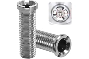 YUEJIESELECTED 2 Stück Hohlschraube Spüle,Hohlschraube für Siebkorbventile,M12 x 40 mm Edelstahl Hohlschraube Spüle,40mm Waschbecken Schrauben,Geeignet für Küchenspülen Siebkorbspülen Spülbecken Zubehör Silbrig