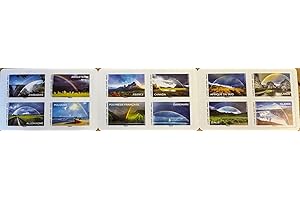 Générique Lot de carnet de 12 Timbres thématiques illustrés – Entre Ciel et Terre – Arcs-en-Ciel du Monde - Edition 2023 France