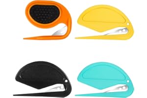 NQEUEPN 4pcs Pet Knotting Combs, Versatile Pet Dematting Combs Portable Pet Massaging Comb Pet Grooming Comb Pet Detangler Comb for Cats Dogs Puppy Kitten (Yellow Black Green Orange)