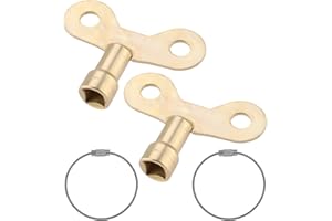 MWOOT 2 Stück Wasserhahn Schlüssel Faucet Key Mit Draht Schlüsselanhänger,Universal Heizkörperventilschlüssel Wasserhahntasten Water Tap Keys