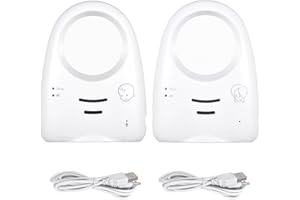 AILGELY 2,4-GHz-Digital-Babyphone, Zwei-Wege-Audio-Nachtlichtfunktion, 200 M Freiraum-Übertragungsreichweite, für den Heimgebrauch