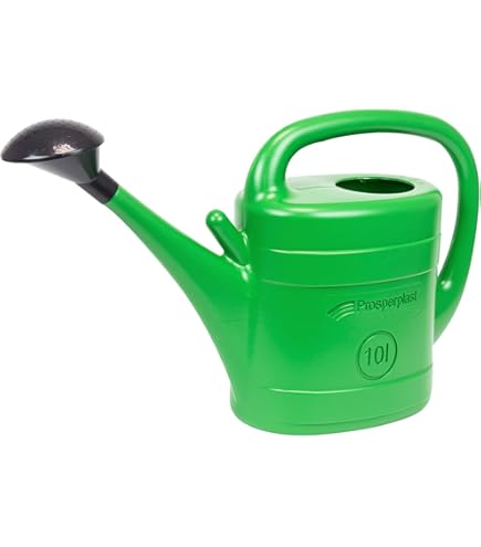Arrosoir Jardin Classique 10L Vert - Lot De 2 - Fabriqué En UE, Bec Précis Et Pommeau Amovible - 7