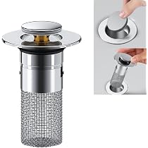 Bouchon De Baignoire Universel - Acier Inoxydable - Pour Éviers 39-44 Mm - Étanche Et Facile à Installer