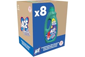 ACE Gentile Candeggina Delicata, Profumazione Lavanda e Muschio Bianco, Confezione da 8 Flaconi x 0,95 Litri