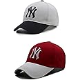 Unisex NY Baseball Cap Comfortable Adjustable Cap with Stylish Design NY Sports caps for Men, Caps Branded with Adjustable Strap in Summer for Men, Cricket Caps for Men, Gym Caps for Men, Sports Caps for Men women