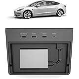 ATOKIT Tesla Model 3 USB Hub, Dashcam & Sentry Mode Viewer USB with 5 in 1 Ports for Tesla Model 3 All Version Produced befor