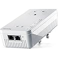 Devolo 8703 Wi-Fi ac Repeater Plus (Wi-Fi Booster with Plug Socket, Faster Internet using Dual Wi-Fi, Compatible with all Routers, (1,200 mbps, 2x LAN Ports, AP mode, Access Point), White