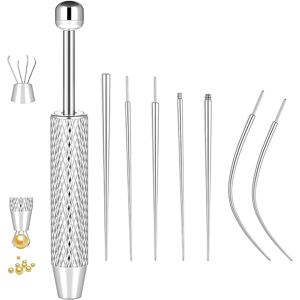 TYXHXTF 9 Pièces Piercing Taper Broche D'Insertion Piercing Outil Perçage Broches D'Insertion Coniques Kit Aiguille Coniques Perçage Outil Pour L'oreille Nez Nombril