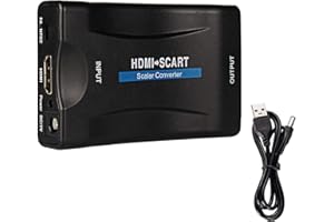 Laipuke HDMI to SCART Converter, 1080P High-Definition Sound, with 80cm Cable for Old TV, SKY Blu-Ray Player, DVD, PS3, PS4, Xbox, PC