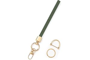 MORSUNBELA Nyckelring dam makramé nyckelband nyckelring | 20 cm kort boho elastiskt nyckelarmband, bilnyckel flätad bilnyckel