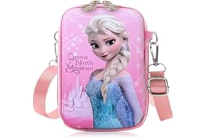 ERKIC MGKEOUF Girls Shoulder Bag - Cute Elsa Crossbody Handbag for Going Out or Travel, Pink