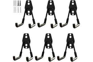 PYBTOOL Ganchos resistentes para garaje, ganchos multiusos para almacenamiento en garaje, organizador de herramientas de jardinería, ganchos de acero para montaje en pared (gancho en U pequeño)