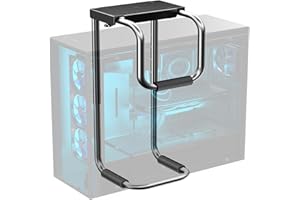 PUTORSEN Support PC Sous Bureau Réglable pour La Plupart Des Boîtiers d'Ordinateur,Heavy Duty Support Boîtier d'Ordinateur Avec Coussin De Protection,Excellente Circulation De l'Air,Charge Maximale 30kg