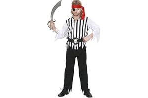 W WIDMANN MILANO Party Fashion - costume da bambino pirata, bucaniere, marinaio, capitano, costumi in maschera