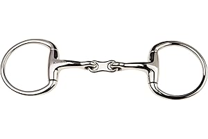 JP Korsteel Stainless Steel French Link Eggbutt Snaffle Bit, 5.5"