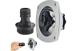 Monozoz Caravan Water Inlet Replacement, City Water Connection for Motorhomes, Wall Mounted Water Inlet for Motorhomes, RV Water Inlet Connection, Water Inlet Valve,