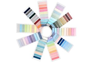 ANNTIM 2000 Piezas Post it Marcapaginas, 10 Estilos Marcadores Adhesivos, Post it Transparente para Libros, Colores Notas Adhesivas Marcapaginas Adhesivos para el Escuela, Oficina, Libros