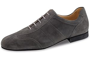 Werner Kern Hommes Chaussures de Danse 28045 - Suéde Noir - 1,5 cm Micro-Heel