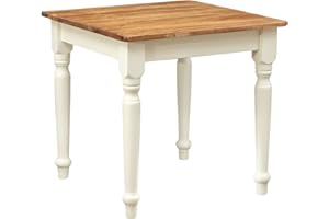 Biscottini Rozkładany stół kwadratowy 80 x 80 x 80 cm wyprodukowany we Włoszech | | Rozkładany stół do jadalni | Stół z litego drewna | Biały stół rozkładany