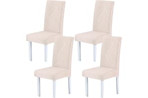 ‎HZDHCLH HZDHCLH Stuhlhussen 4 Stück Elastische Moderne Universal Stretch Beschützer Stuhlhussen für Stuhl Esszimmer Hochzeit Partys Bankett Deko
