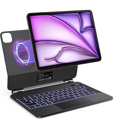 Ultraleicht Tastatur Hülle für iPad 11 (A16 2025), iPad 10; iPad Air 11 M4/M3/M2 (2026/2025/2024), iPad Air 5/4, iPad Pro 11 4/3/2/1, KB04002