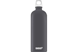 Sigg Lucid Shade Touch, designerska butelka na napoje, 1 l, aluminium, bez BPA, czarna, 1,0 l