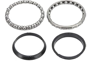 WAKECTS Rodamiento de Bolas de Dirección de Scooter Eléctrico, 1 Par de Piezas Giratorias de Horquilla de Scooter Eléctrico Durable, Ligero, Rodamiento Suave, Bola de Acero, Piezas de Scooter Eléctrico para B