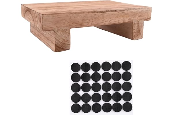 Multifunktionell stegpall av massivt trä – stabil för höga sängar, kök, vardagsrum, skåp – för barn och vuxna – 25 x 18 x 7 cm