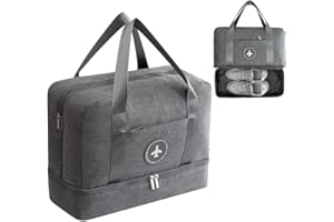 Kaxich Waterproof Gym Bag Duffle Bag Travel Overnight Bag Dry Wet Separation Weekender Handbag Sports Fitness Swim Tote Bag for Men Women