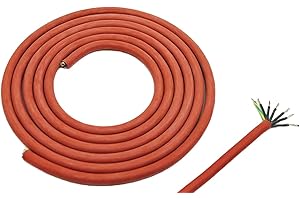 Doubleyou Geovlies & Baustoffe® Silikonkabel 7 x 1,5 mm Zuschnitt (5m) Silikonleitung Saunakabel - Hitzebeständig und optimal für den Einsatz in der Sauna 5,99/m