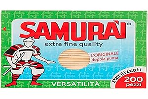 SAMURAI (SISMA) Samurai Stuzzicadenti da Cocktail, 200 Pezzi