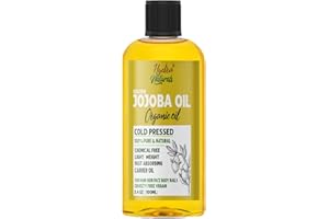Hydra Naturals 100% Pure Organic Jojoba Oil 100ml – Cold-Pressed & Unrefined, Hexane-Free Natural Carrier Oil for Hair, Face, Skin & Nails – Lightweight Moisturizer, Non-Comedogenic, Fast Absorbing