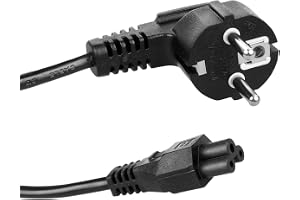 Maclean MCTV-857 Kabel Zasilający Typu Koniczynka, 3 pin, Wtyk EU, 1.5m