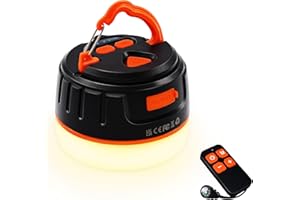 lanktoo Rechargeable Camping Lantern with Remote Control & Power Bank - Camping Light Up to 150H Running Time, 5 Modes Waterproof Tent Light W/Magnetic Base for Power Cut Fishing Emergencies