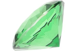 VALICLUD 80Mm Diamante Falso Verde Diamantes Artificiales Pisapapeles para Boda Oficina Decoración Uñas Imagen Fondo