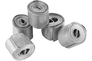 Asixx Hoja de Plomo, 5 Rollos 0.6 mm Pesos de Pesca Plumas o Pesca Plomo Suave Hoja Tiras Plumas Pesas Accesorios de Aparejos Suministros Nuevo para equilibrar los Accesorios de Pesca