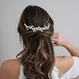 Produktbild von IYOU Braut Stirnband Mit Strass – Funkelnde Krone, Blumen-Diadem Für Hochzeit, Abschlussball, Party | In Rot