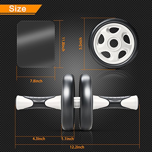 [Bauch Roller] FREETOO Bauchtrainer AB Roller mit verdickter Knieauflage Körpermuskeltrainer für Einsteiger und Fortgeschrittene - 2