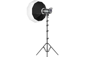GVM GREAT VIDEO MAKER Dwukolorowa lampa wideo LED, GVM 100 W oświetlenie fotograficzne z uchwytem Bowens, system sterowania aplikacją, zestaw oświetlenia wideo do YouTube Outdoor Studio, możliwość przyciemniania 3200 K-5600 K, CRI 97+