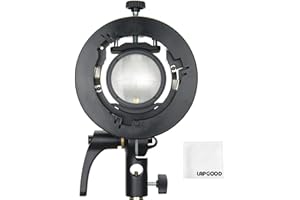 Godox S2 Speedlite Bowens Support pour Flash V1, V1Pro, AD200Pro, AD400Pro - Contrôle d'Inclinaison Précis pour Boîte à Lumière, Parapluie, Studio