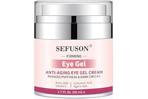 SEFUSON Eye Gel, Best Eye Cream for Appearance of Dark Circles, Puffiness, Wrinkles and Bags. Super Eye Cream Moisturizer Serum for Men & Women (1.7fl Oz)