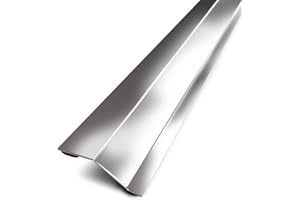 GERFLOR 3M 642401D Seuil multiniveau adhésif INOX 83 cm x 5 cm, Gris Clair