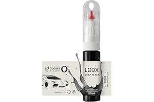 SD COLORS Deep Black LC9X C9X 2T Touch Up Paint 20ML Handy Scratch Repair Brush (Paint & Colour)