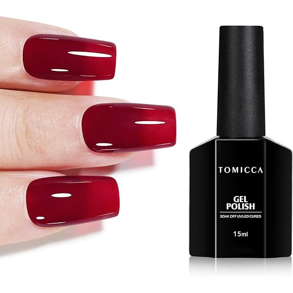 Imtiti Semi-permanenter Gel-Nagellack – Dunkelviolett Mit Perlmutt & Glitzer, 15 Ml