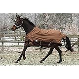 1200 Denier Regendecke Braun ohne Füllung Fleece Lining 145 155 Outdoordecke Weidedecke Winterdecke Regendecke Tysons Breeches (OHNE Halsteil, 145 cm)