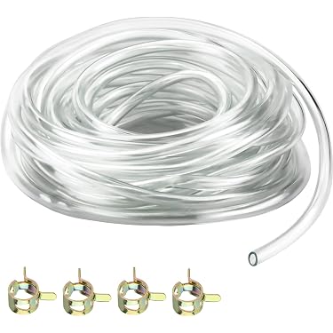 Hilitchi Benzinleitungsschlauch-Set – 4 Größen, Transparent, 6 M, Für Kettensägen, Unkrautjäter