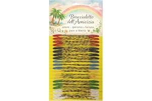 Suyamir Braccialetti Brasiliani dell’Amicizia e della Fortuna – 100 Pezzi Set Multicolore Intrecciati Portafortuna Estivi Mare Festa Regalo Unisex per Bambini e Adulti
