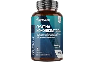 Creatina Monohidratada 3000mg, 270 Comprimidos, 3 Meses de Suministro | Suplemento Deportivo Apto para Veganos, 3 Comprimidos al Día, Sin OGM ni Estearato de Magnesio